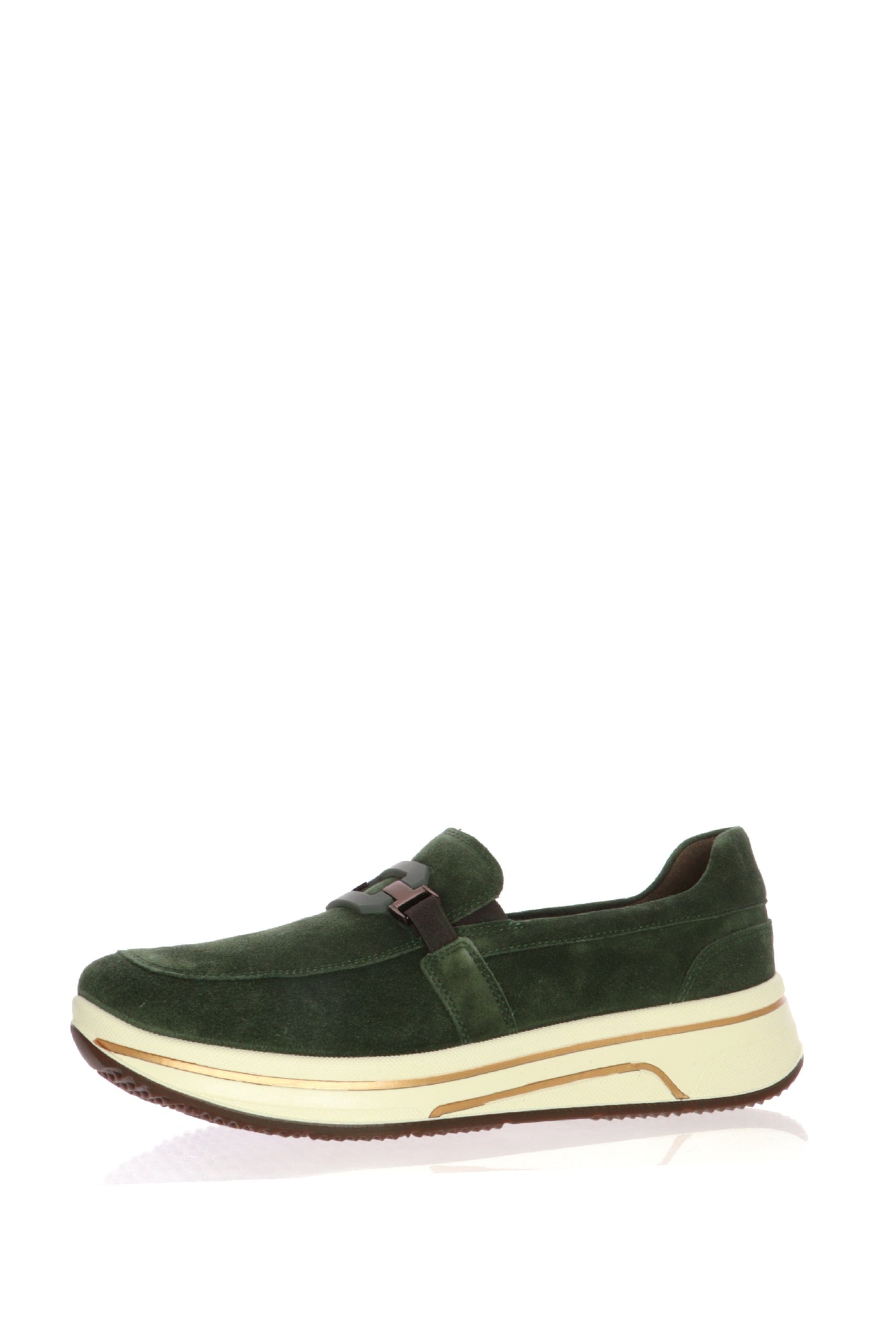 Mocassino in camoscio verde con plantare estraibille Ara Shoes 2