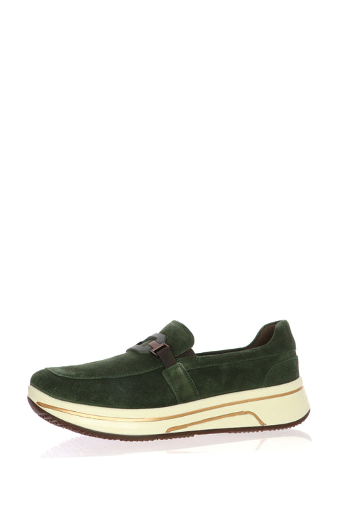 Mocassino in camoscio verde con plantare estraibille Ara Shoes - 2