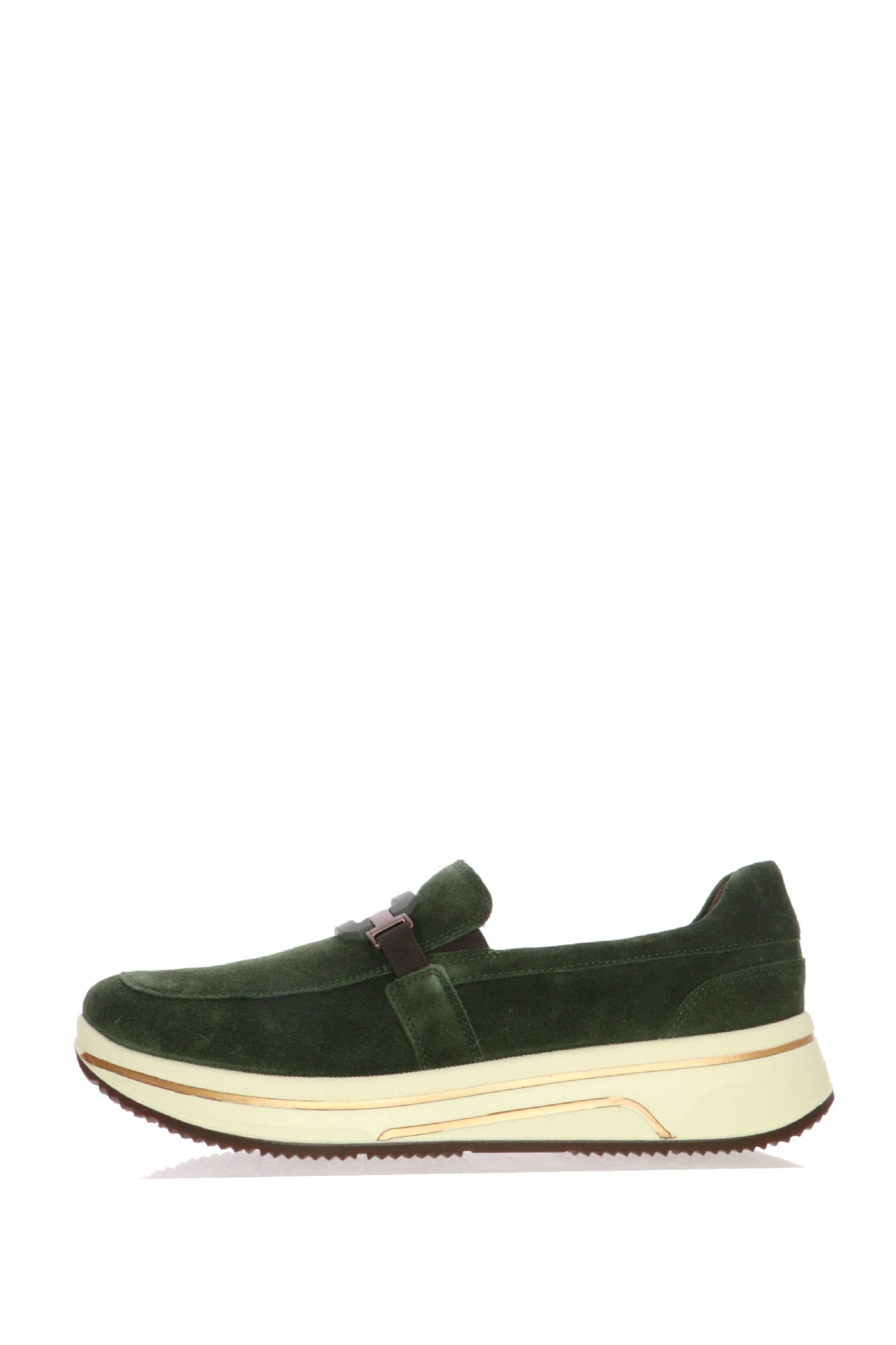Mocassino in camoscio verde con plantare estraibille Ara Shoes