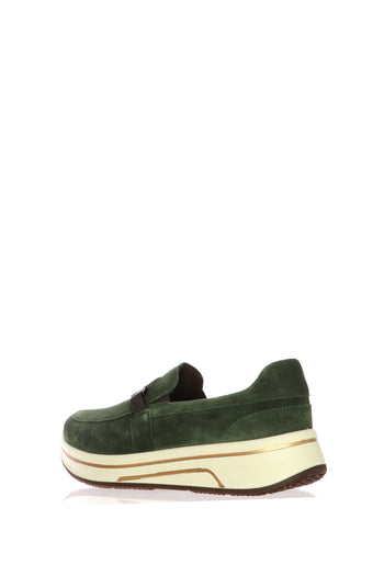 Mocassino in camoscio verde con plantare estraibille Ara Shoes - 3