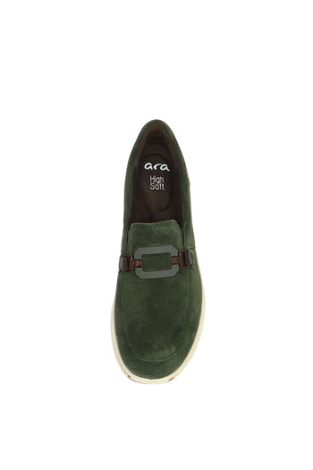 Mocassino in camoscio verde con plantare estraibille Ara Shoes - 5