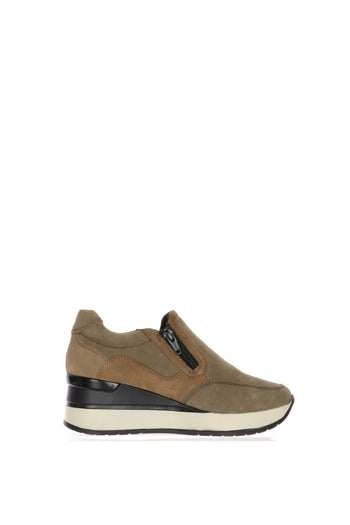 Mocassino in camoscio visone con cerniera Cinzia Soft - 4