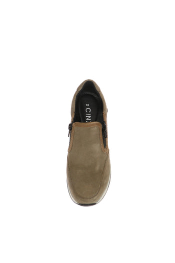 Mocassino in camoscio visone con cerniera Cinzia Soft - 8