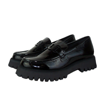 Mocassino in naplack con catena numeri grandi donna Ara - 3