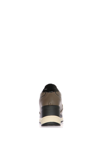 Mocassino in pelle con frangia zeppa alta Melluso - 10