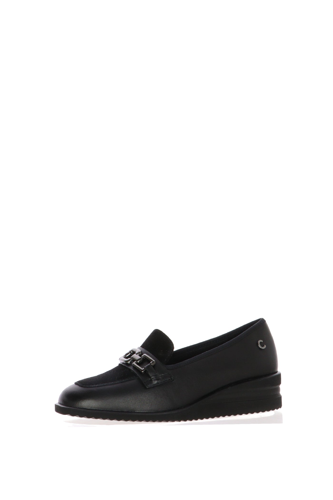 Mocassino in pelle e camoscio marrone e nero con plantare estraibile Cinzia Soft 2