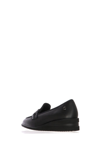 Mocassino in pelle e camoscio marrone e nero con plantare estraibile Cinzia Soft - 9