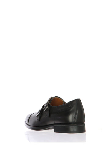 Mocassino in pelle nero doppia fibbia uomo Nero Giardini - 5