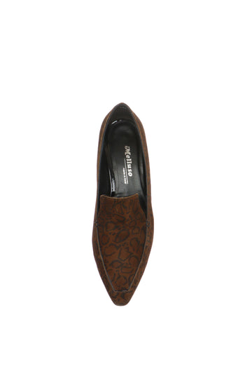 Mocassino leopardato con tacco basso n 42 43 44  Melluso V5320 - 3