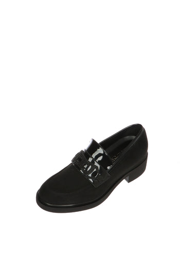 Mocassino marrone e nero con plantare estraibile Cinzia Soft - 3