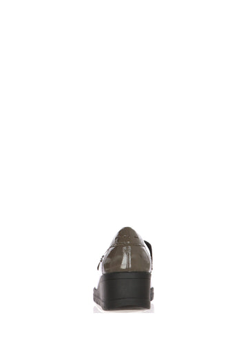 Mocassino naplack blu visone e nero con plantare estraibile Cinzia Soft - 9