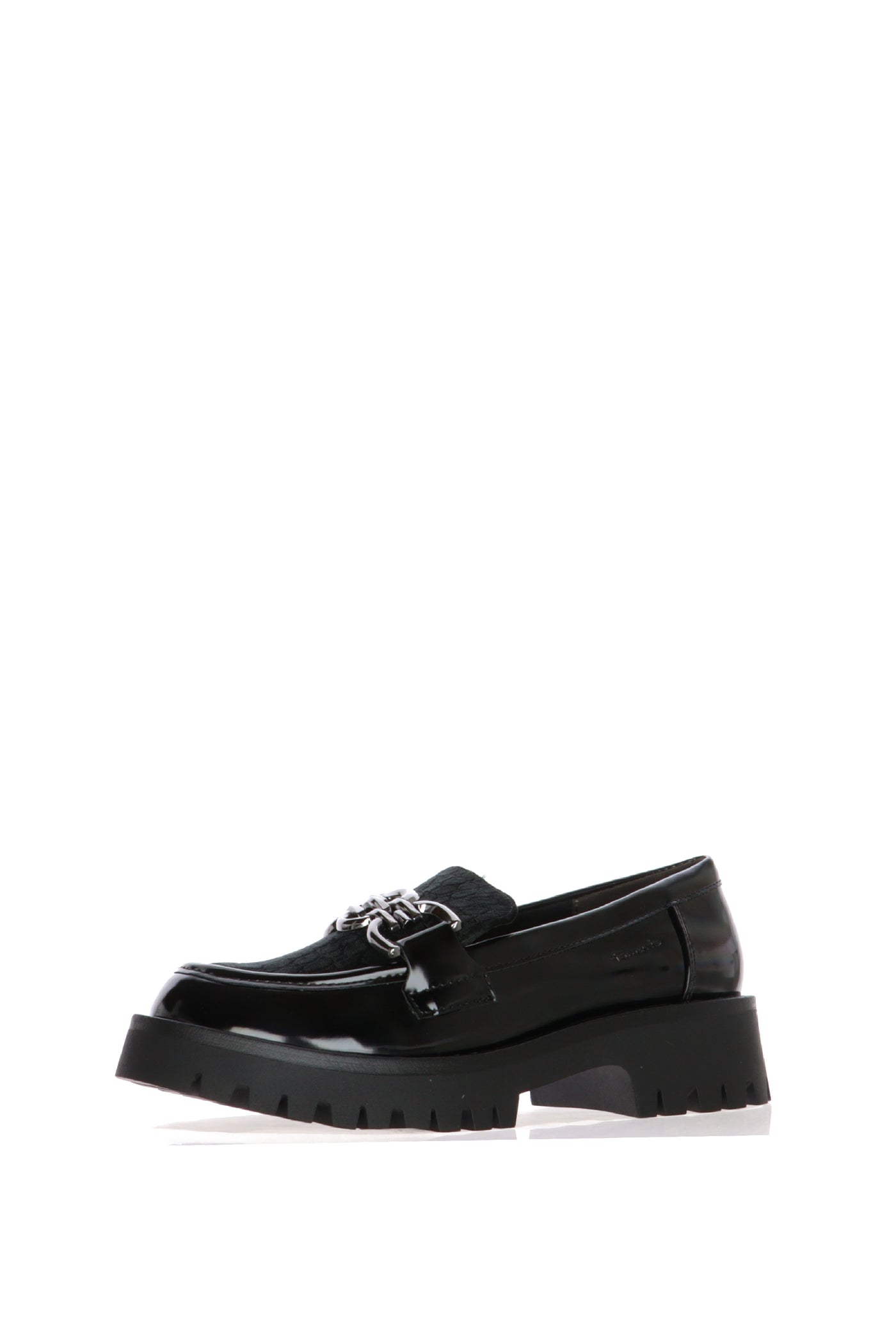 Mocassino nero con catena Tamaris 2
