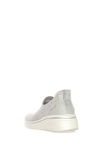 Mocassino nero e bianco in tessuto elastico con strass a colore Tamaris - 8