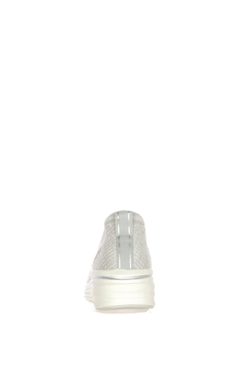 Mocassino nero e bianco in tessuto elastico con strass a colore Tamaris - 9