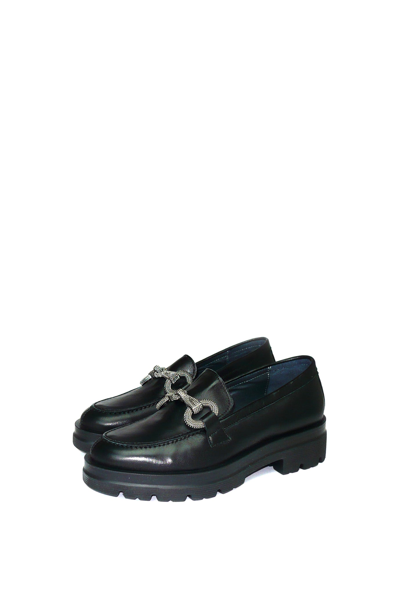 Mocassino nero in pelle con fibbia Soffice Sogno 2