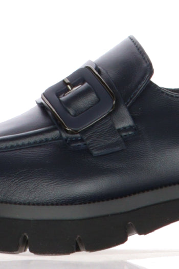 Mocassino tendenza in pelle blu Soffice Sogno - 6