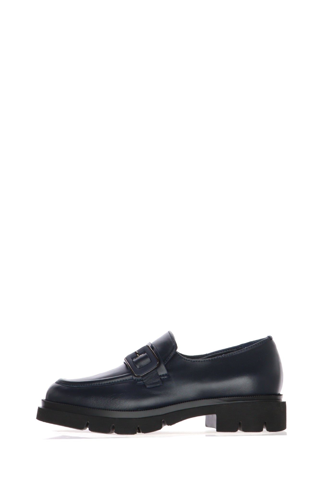 Mocassino tendenza in pelle blu Soffice Sogno