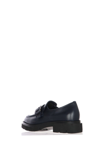 Mocassino tendenza in pelle blu Soffice Sogno - 3