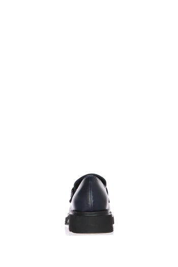 Mocassino tendenza in pelle blu Soffice Sogno - 4