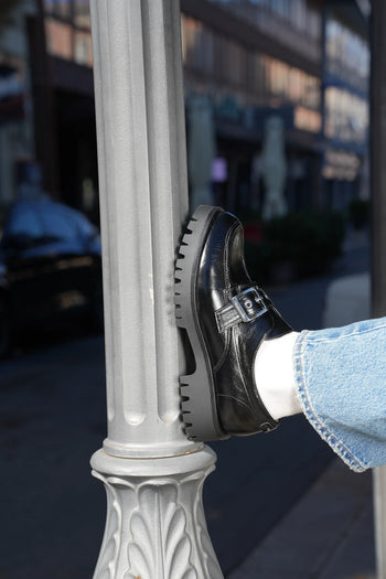 Mocassino tendenza nerocon fibbia Tamaris - 3