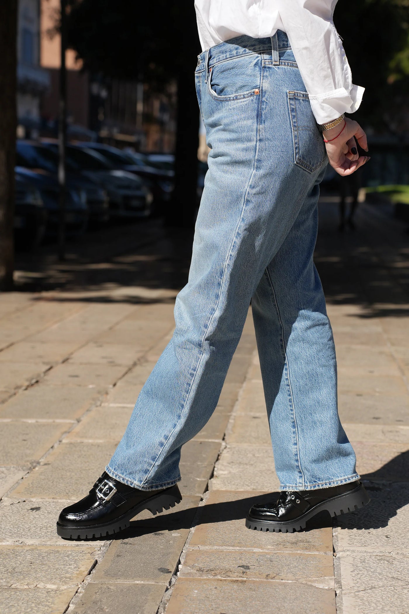 Mocassino tendenza nerocon fibbia Tamaris 2