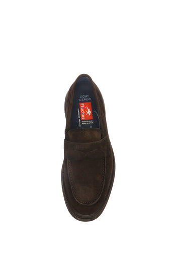 Mocassino uomo  in camoscio marrone - 5