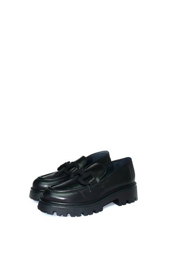 Mocassino vera pelle con fibbia a colore Vernissage - 3