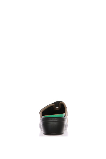 Pantofola beige in tessuto elastico con plantare estraibile Fly Flot - 4