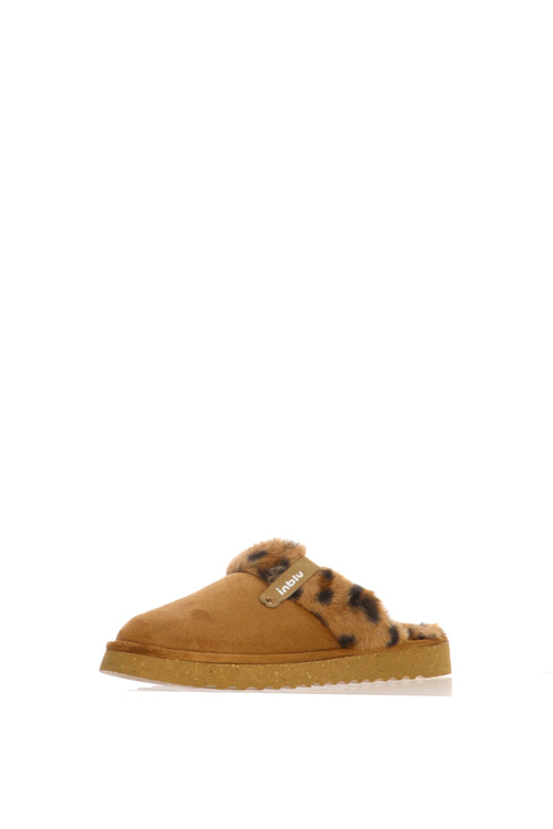 Pantofola bordo ecopelliccia animalier - 2