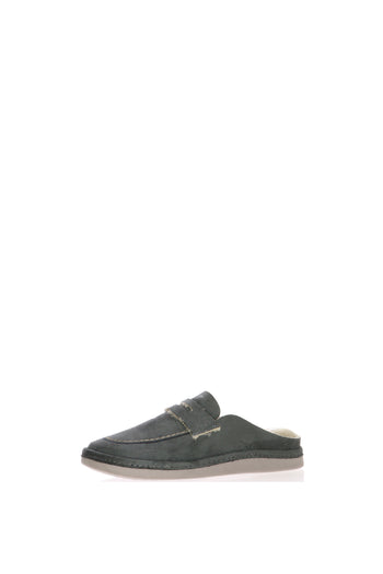 Pantofola calda beige e grigia - 8