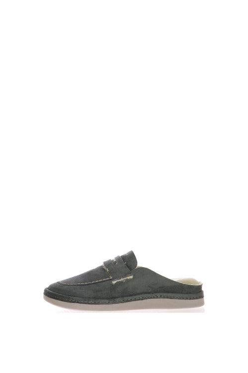 Pantofola calda beige e grigia - 1