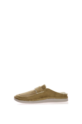 Pantofola calda beige e grigia - 3