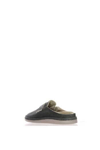 Pantofola calda beige e grigia - 4