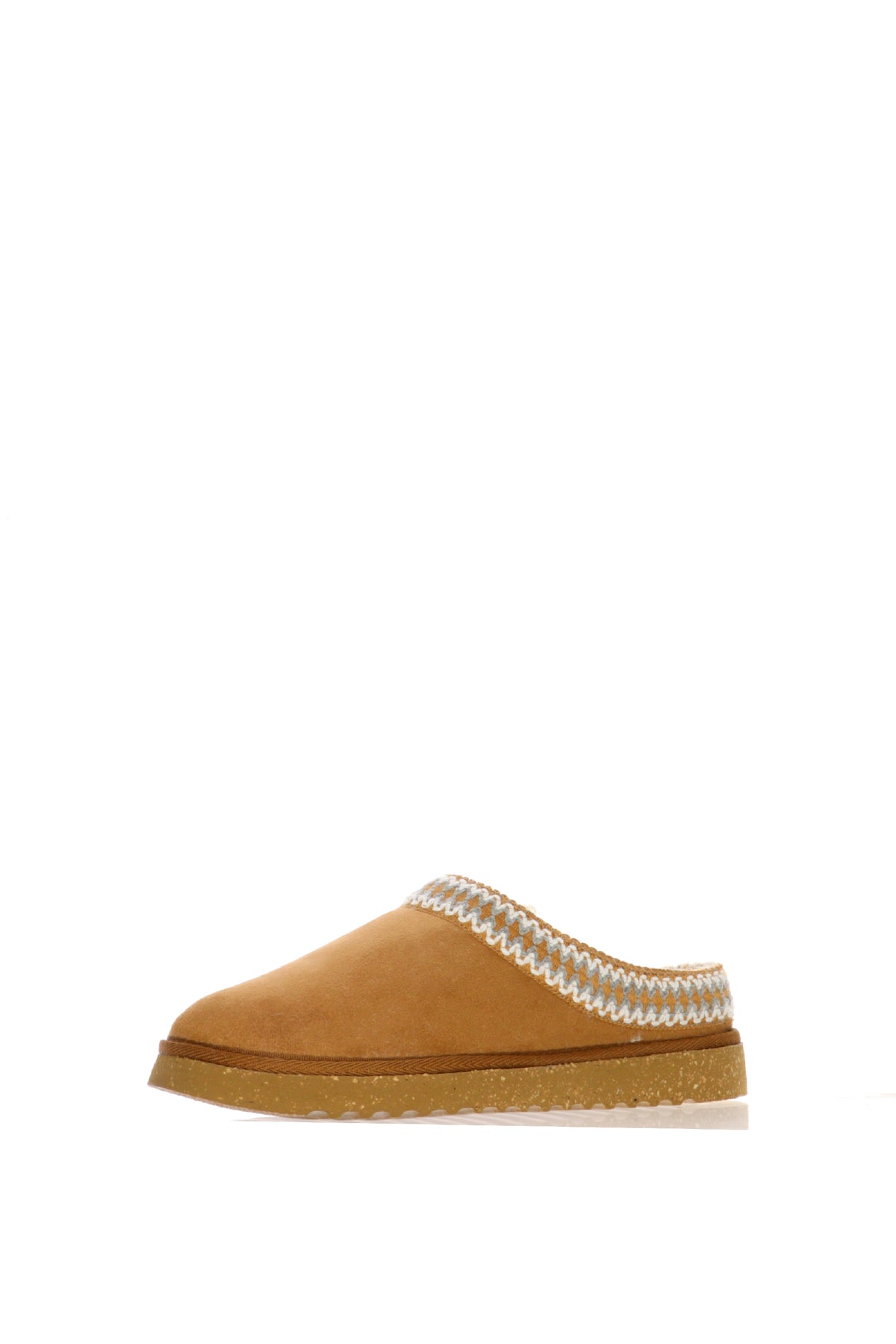 Pantofola con ecopelliccia e bordo cucito 2