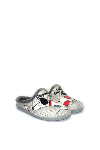 Pantofola in panno bassa con plantare estraibile Cinzia Soft - 4