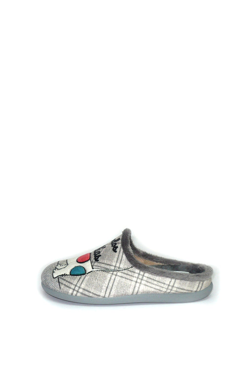 Pantofola in panno bassa con plantare estraibile Cinzia Soft - 1