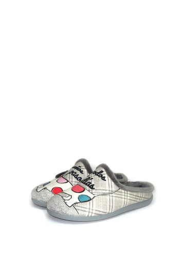 Pantofola in panno bassa con plantare estraibile Cinzia Soft - 3