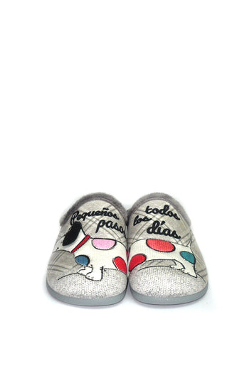 Pantofola in panno bassa con plantare estraibile Cinzia Soft - 5