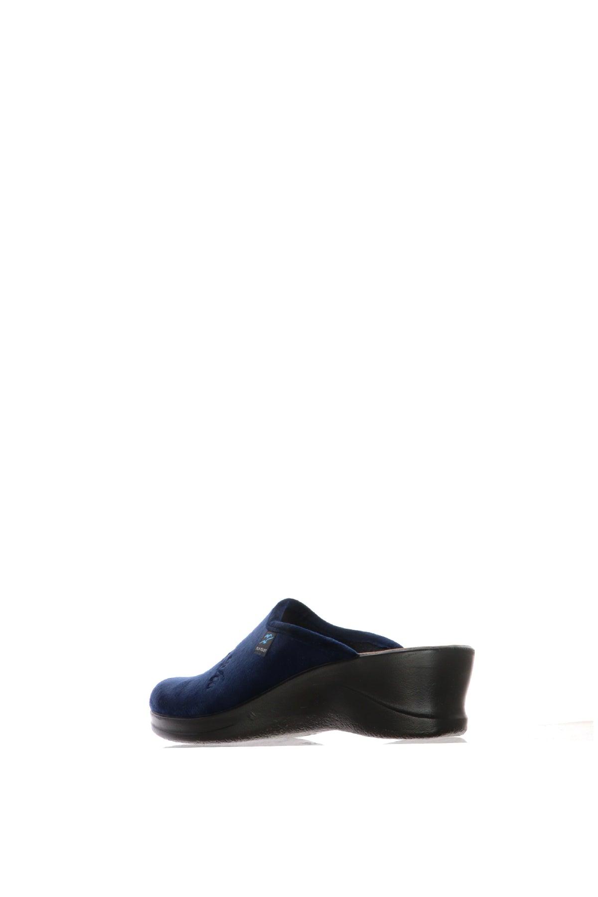 Pantofola in panno blu sottopiede anatomico