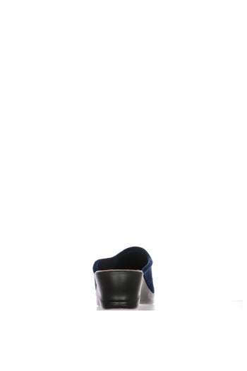 Pantofola in panno blu sottopiede anatomico - 4