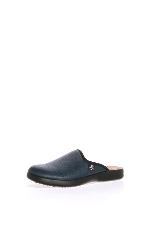 Pantofola invernale uomo blu in pelle Fly Flot 7502 - 1