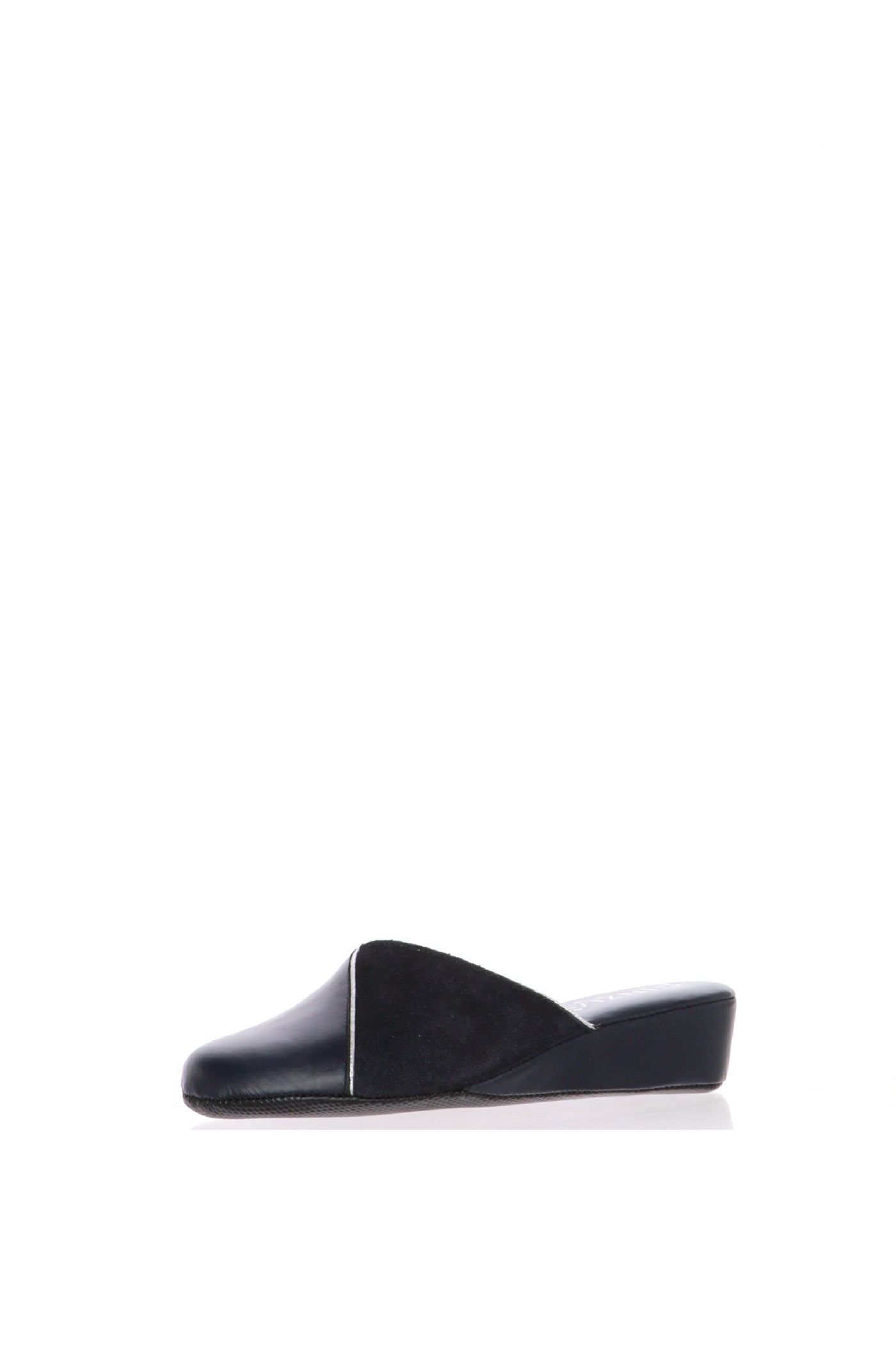 Pantofola scendiletto blu in pelle Cinzia Soft 2