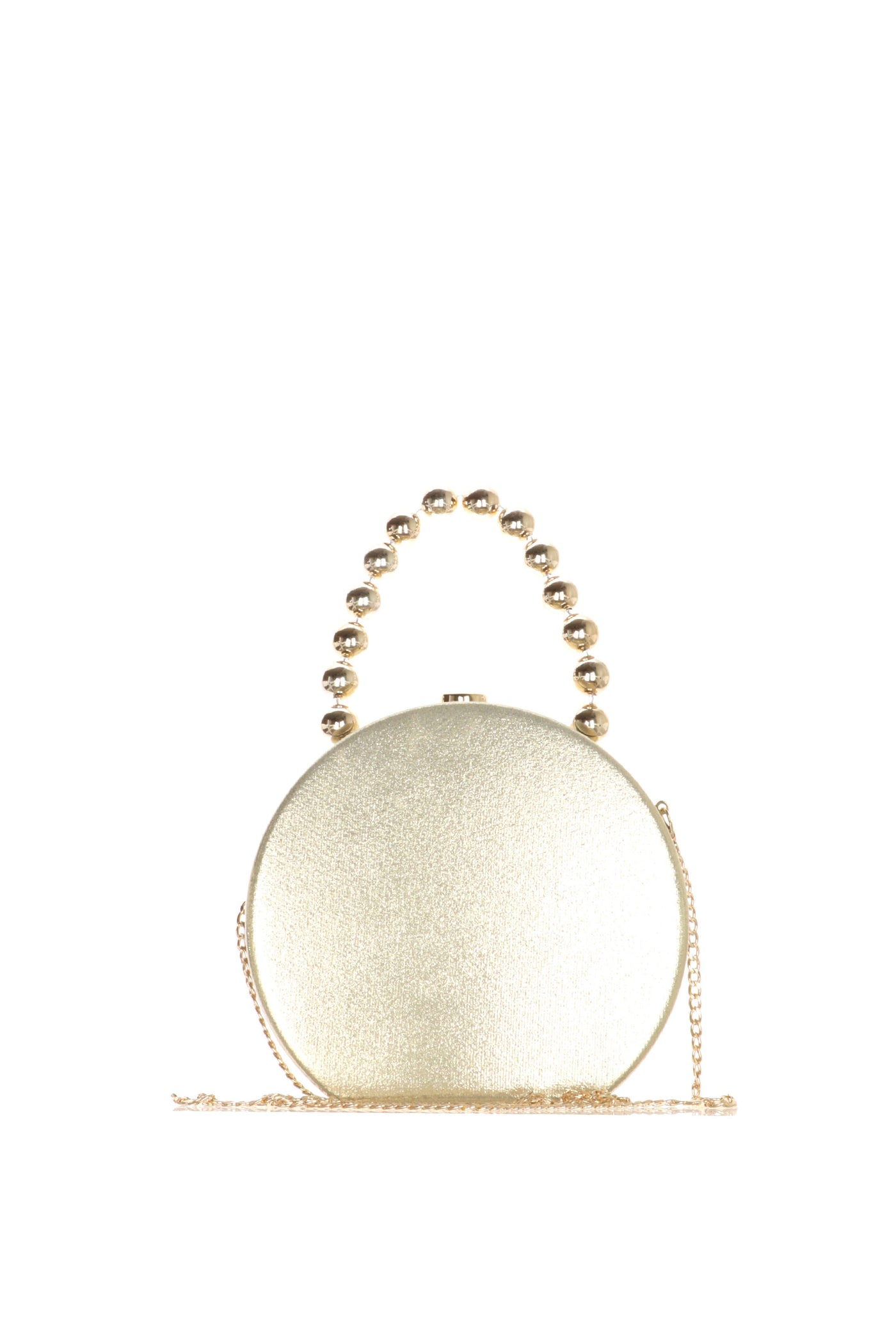 Pochette cerimonia tonda nera oro e argento 2