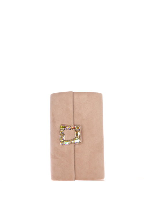 Pochette cipria e arancione con gioiello Menbur - 2
