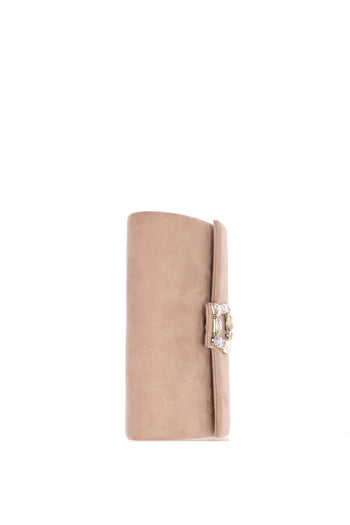 Pochette cipria e arancione con gioiello Menbur - 4