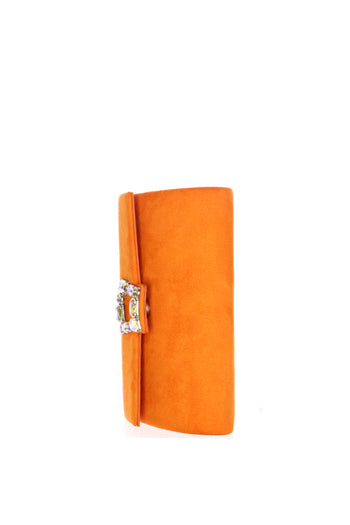 Pochette cipria e arancione con gioiello Menbur - 8