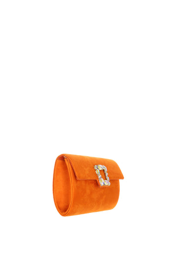 Pochette cipria e arancione con gioiello Menbur - 5