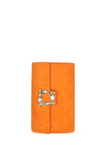 Pochette cipria e arancione con gioiello Menbur - 6