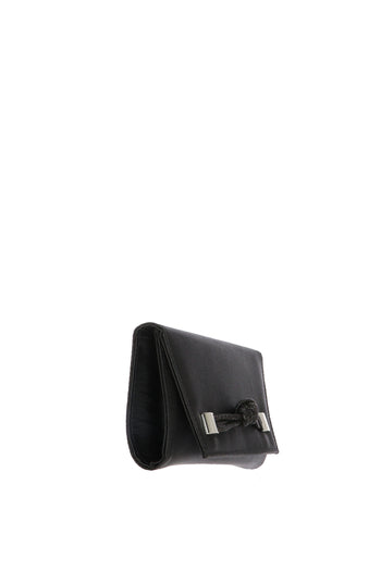 Pochette elegante luminosa raso cipria e nero I Am - 7