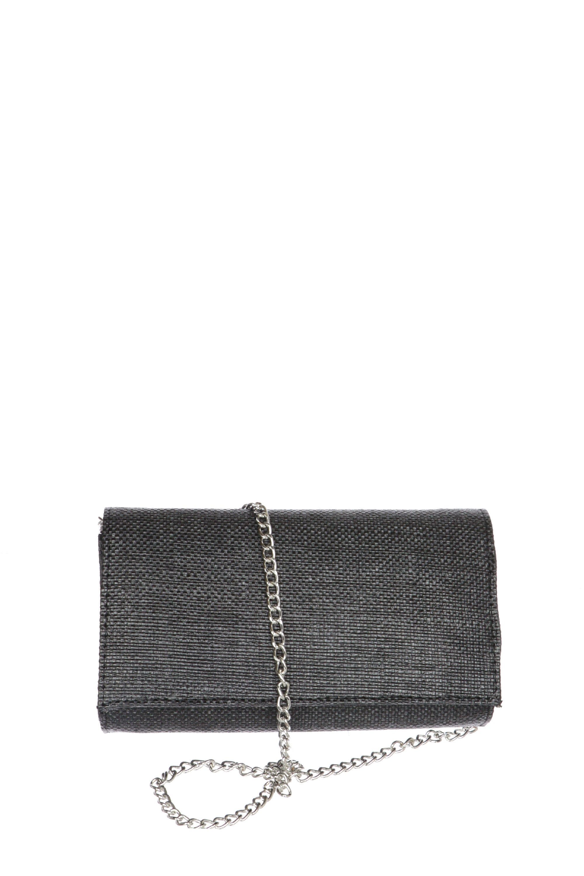 Pochette in rafia blu nero o cuoio Soffice Sogno